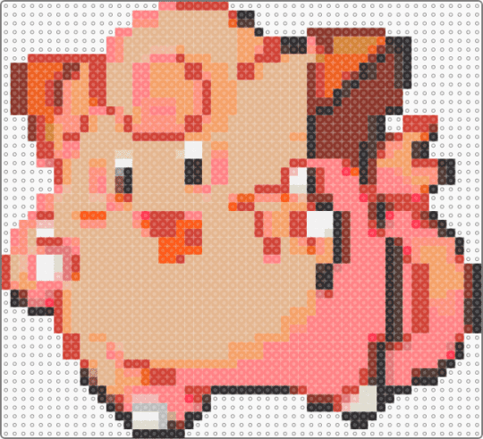 Clefairy Sprite - red,beige,orange,pokemon,sprite,cute,nintendo,pixel,perler