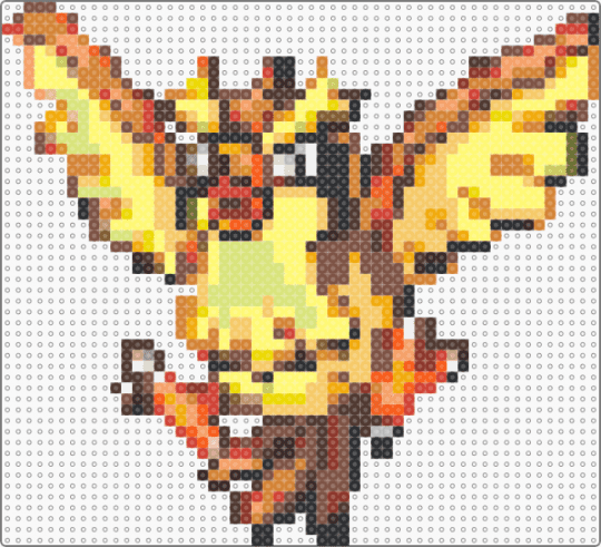 Pidgey Sprite - tan,orange,yellow,brown,pokemon,sprite,cute,nintendo,pixel,perler