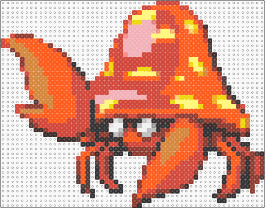 Parasect Sprite - red,orange,pokemon,sprite,cute,nintendo,pixel,perler