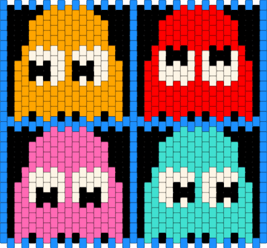 Pac-Man Bag Side 1 - light blue,pacman,retro,80s,arcade,bag