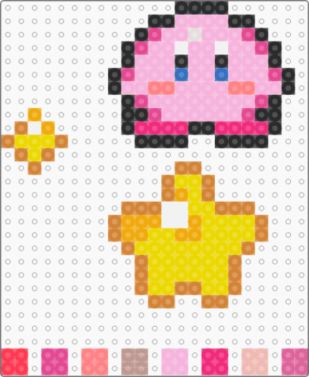 Kirby Keychain - pink,orange,yellow,kirby,keychain,gift,topher