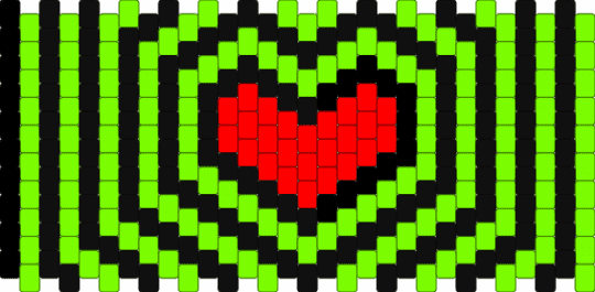 scene heart - green