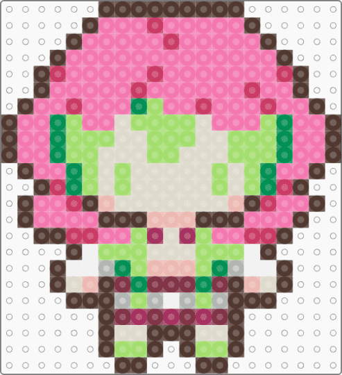 mitsuri - brown,pink