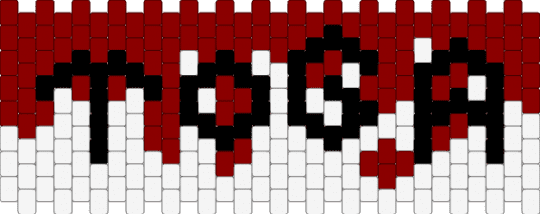 Toga - red,white