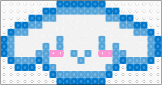 cinnamoroll head - blue,light blue