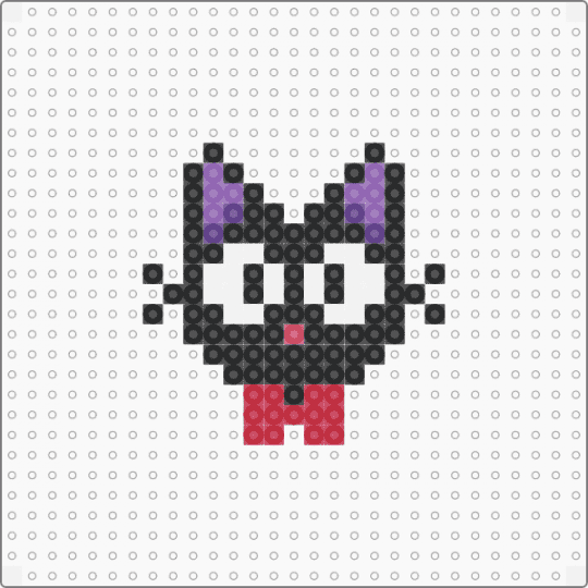Jiji bow 1 - black,pink,red