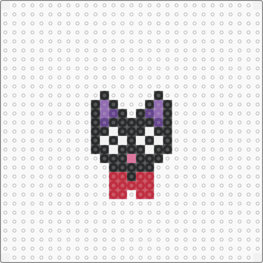 Jiji no whiskers - black,red