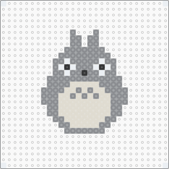 Totoro 1 bis - gray,beige