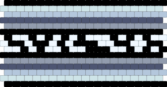 Ehlers Danlos Flag (V1) - gray,purple,light blue,eds,ehlers danlos,pride,cuff,peyote stitch,ehlers danlos syndrome,disability