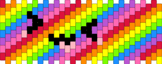 derpy :3 cuff [rainbow ver] - derpy,diagonal,stripes,cuff,rainbow,colorful,pink,red,orange