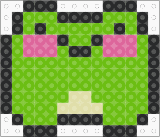 froggy perler - green