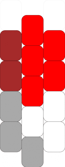 pill charm - red,beige