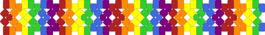 Rainbow X base cuff rotator - orange,green,colorful,rainbow,cuff,rotator