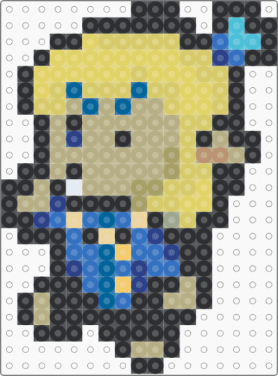 Carol Holiday Plush - black,beige,blue,yellow,carol holiday,carol,plush,plushie,deltarune,undertale,mayor