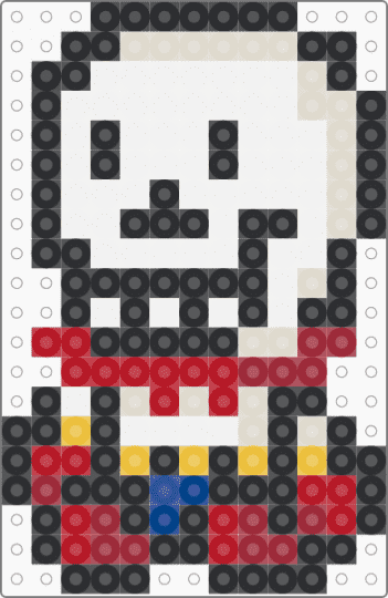 The Great Papyrus Plush - black,white,beige,red,plush,plushie,papyrus,undertale,deltarune,spaghetti