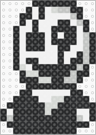 D.W Gaster Plush - black,white
