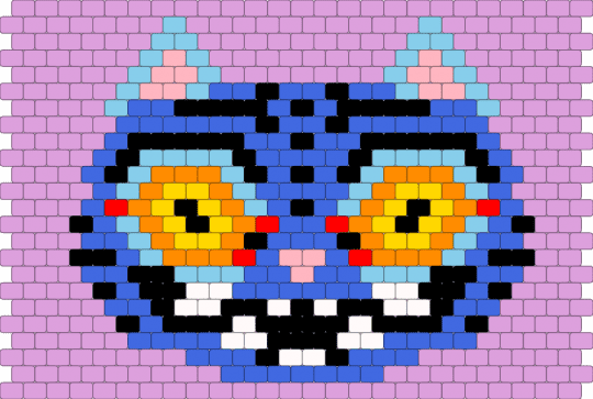 derpy tiger - pink,blue