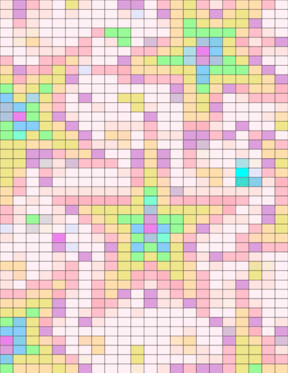 Stars!! - white,pink,yellow,beige