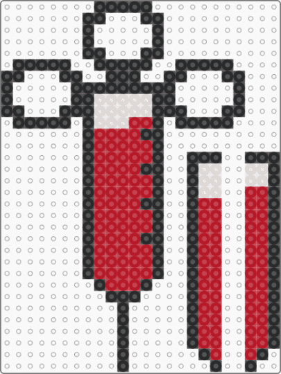 3D syringe prop - red