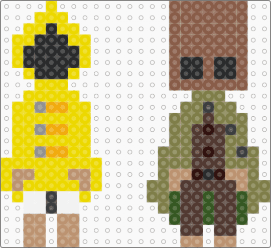 Little nightmares 2 mono and six keychains 🤎💛 - tan,gold,brown,yellow