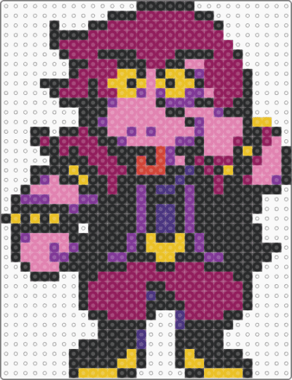 Susie sticking tongue out - black, deltarune, deltarune chapter 3, pink, susie, susie deltarune