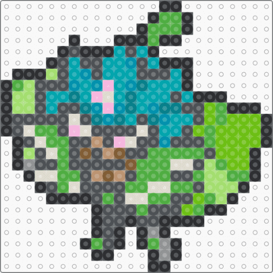 teal mask ogerpon - green,gray,teal