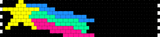 penarbal - black,yellow,teal,pink