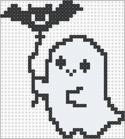 Ghost - ghost,bat,balloon,cute,halloween,spirit,paranormal,supernatural,horror,spooky,holiday,animal,black,white