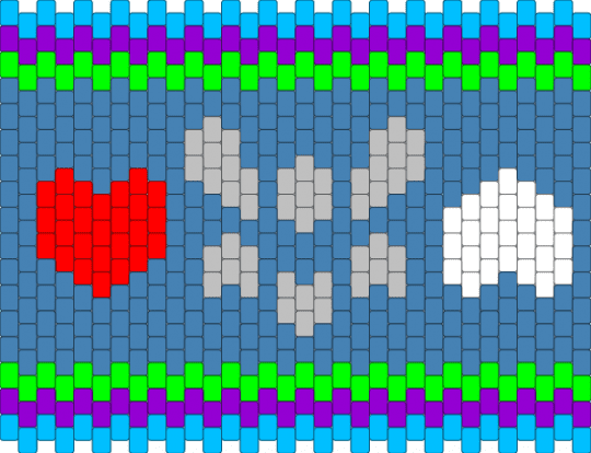 Delta Rune bag panel - blue