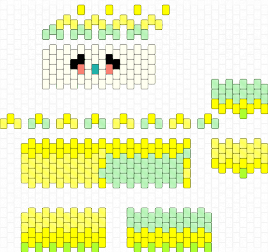 Key lime clown - teal, yellow