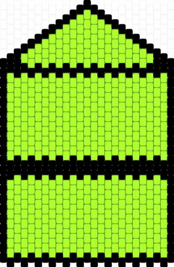 Wallet pattern - black,green