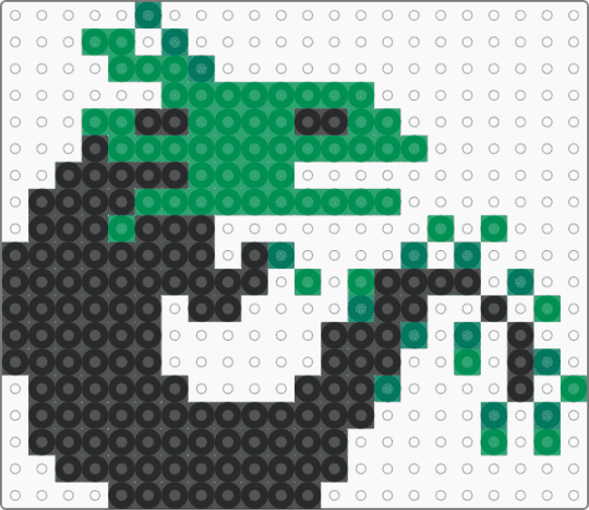 Eel lizard (rain world downpour) - black,green