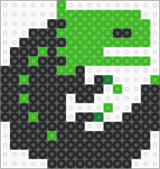 Green lizard (rain world) - green,black