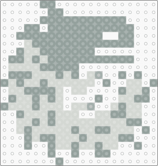 Blizzard lizard (rain world watcher) - gray,white