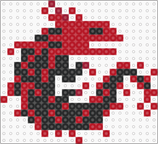 Red lizard (rain world) - red,black