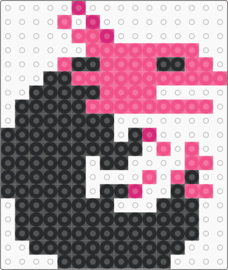 Pink lizard (rain world) - pink,black