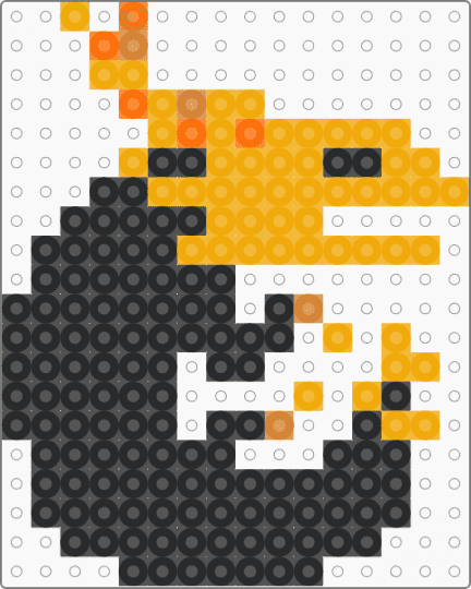 Yellow Lizard (rain world) - orange,black