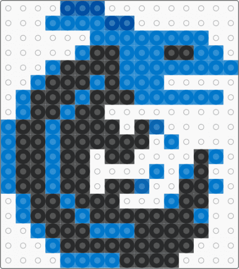 Blue lizard (rain world) - blue,black