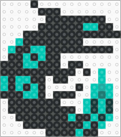 Cyan Lizard (rain world) - black