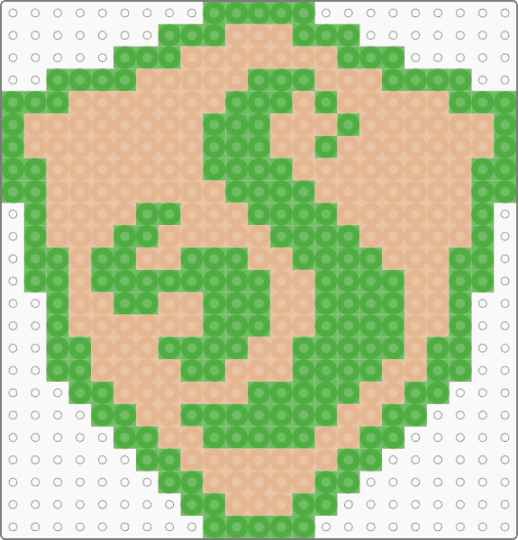 Life Aspect Shield - beige, green, homestuck, homestuck aspect, homestuck godtier