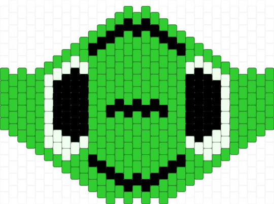 Glep Mask - glep, green, mask, smiling friends