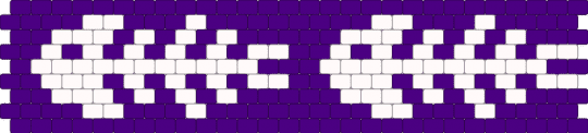Fishbone Cuff - white,purple,fish,bones