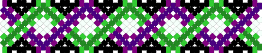 purple and green DNA cuff - green