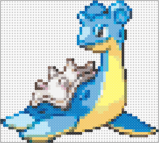 Lapras - blue,light blue,beige,yellow