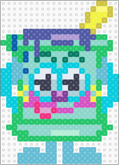 Bodge the Artful Splodger Moshling - light blue,green,moshi monsters,moshling,bodge,virtual pet,web browser game,2000s,video game,arties
