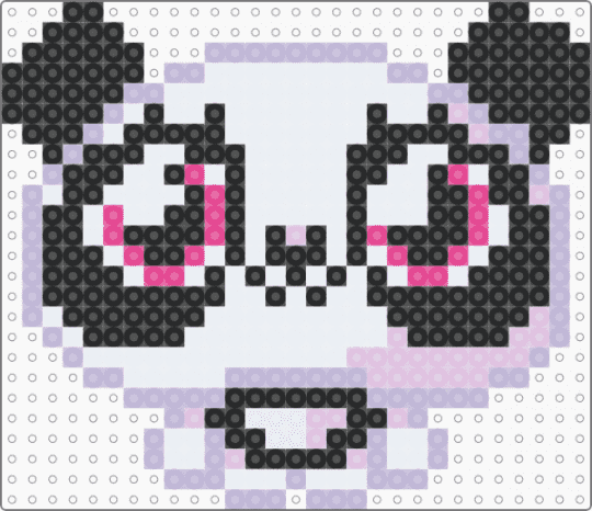 ShiShi the Sneezing Panda Moshling - white,pink,moshi monsters,moshling,shishi,beasties,virtual pet,web browser game,video game,2000s