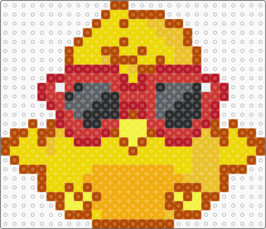 DJ Quack the Disco Duckie Moshling - red,yellow,moshi monsters,moshling,dj quack,birdies,virtual pet,video game