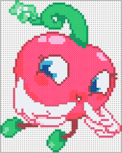 2X3 Luvli Moshi Monsters - red,green,moshi monsters,moshlings,luvli,virtual pet,web browser game,2000s,video game