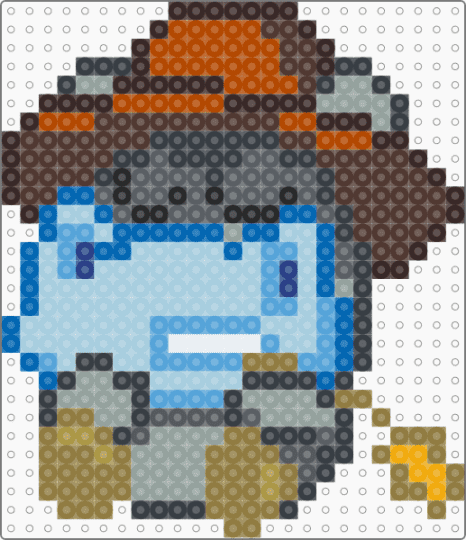Humphrey the Snoring Hickopotomus Moshling - light blue,brown,gray,gold,moshi monsters,moshlings,humphrey,video game,web browser game,2000s,virtual pet,beasties
