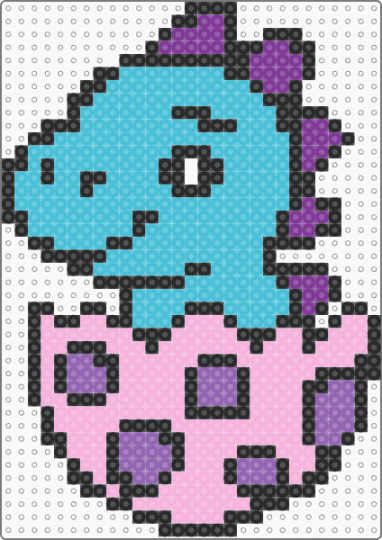 Dino egg - dinosaur, light blue, lost lands, pink